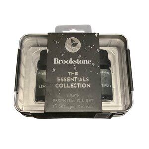 Brookstone Essential Oil Set 3-Pack Lavender Lemon Grapefruit Oils Aromatherapy